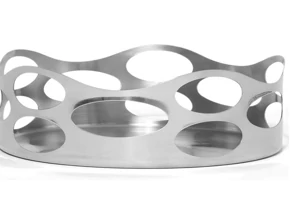 Lipper Seascape Stainless Steel Basket 9 x 3