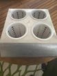 4 Hole Silverware Holder