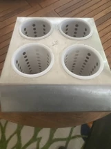 4 Hole Silverware Holder