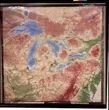 MapGreat Lakes Raised Relief Map
