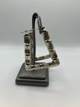 925 Big Bamboo Earrings 