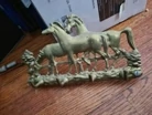 Brass Horses Key Holder