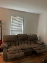 Suede Recliner Sofa