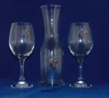 Wine Carafe Set  1 liter carafe 