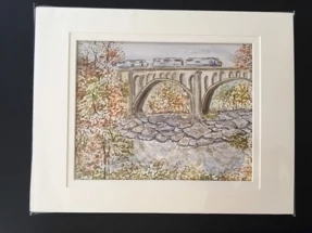 Railroad Bridge Watercolor