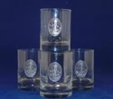 DOF Glass w/Lighthouse motif