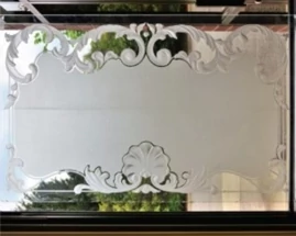 Panel Seashell Etched Glass 