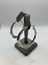 925 Big Bamboo Earrings 