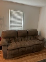 Suede Recliner Sofa