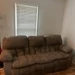 Suede Recliner Sofa