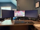 Three 27" Dell Monitor Display a