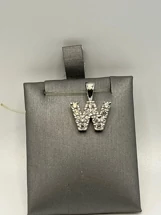 Silver "W" Pendant 
