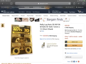 Short Shank Lug nuts