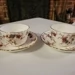 MINTON CHINA Ancestral  Set of 2 tea/coffee cups and saucers (4 pieces) Rare Find England