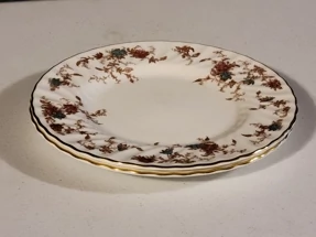 MINTON CHINA Ancestral 2 salad plates Rare Find England