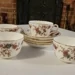 MINTON CHINA Ancestral  Set of 4 tea/coffee cups and saucers 