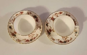 MINTON CHINA Ancestral  Set of 2 tea/coffee cups and saucers (4 pieces) Rare Find England