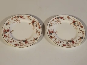 MINTON CHINA Ancestral 2 salad plates Rare Find England