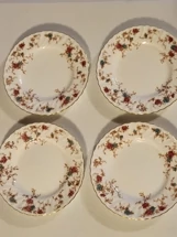 MINTON CHINA Ancestral 8 salad plates Rare Find England