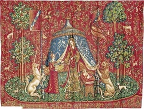 Mon Seul Desir Belgium Unicorn Tapestry