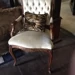 Antique Authentic French Antique Button & Tucked Back Louis XVI Style Accent/Side Chair