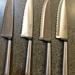 GINSU CHEF UTILITY/STEAK KNIFE STAINLESS STEEL 5" SERRATED EDGE.NEW; SET Of 4