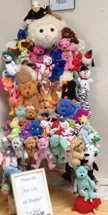 TY BEANIE BABIES CHAIR! ARTIST RENDITION! MANY RETIRED TY BEANIES /Front & Back