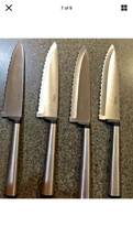 GINSU CHEF UTILITY/STEAK KNIFE STAINLESS STEEL 5" SERRATED EDGE.NEW; SET Of 4